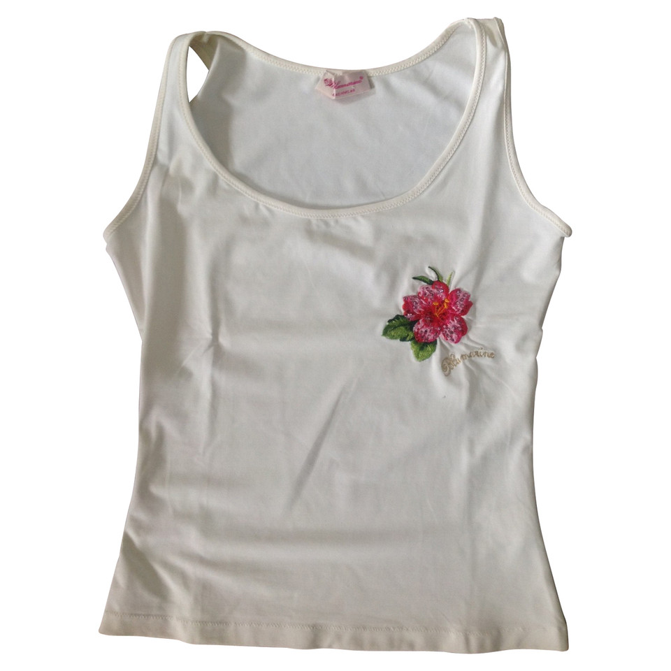 Blumarine Top with floral embroidery