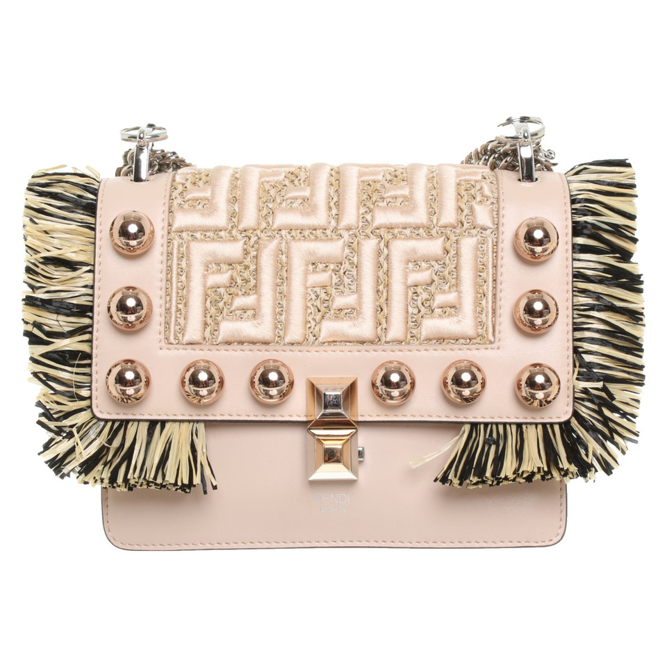 Fendi Handbag Leather in Pink