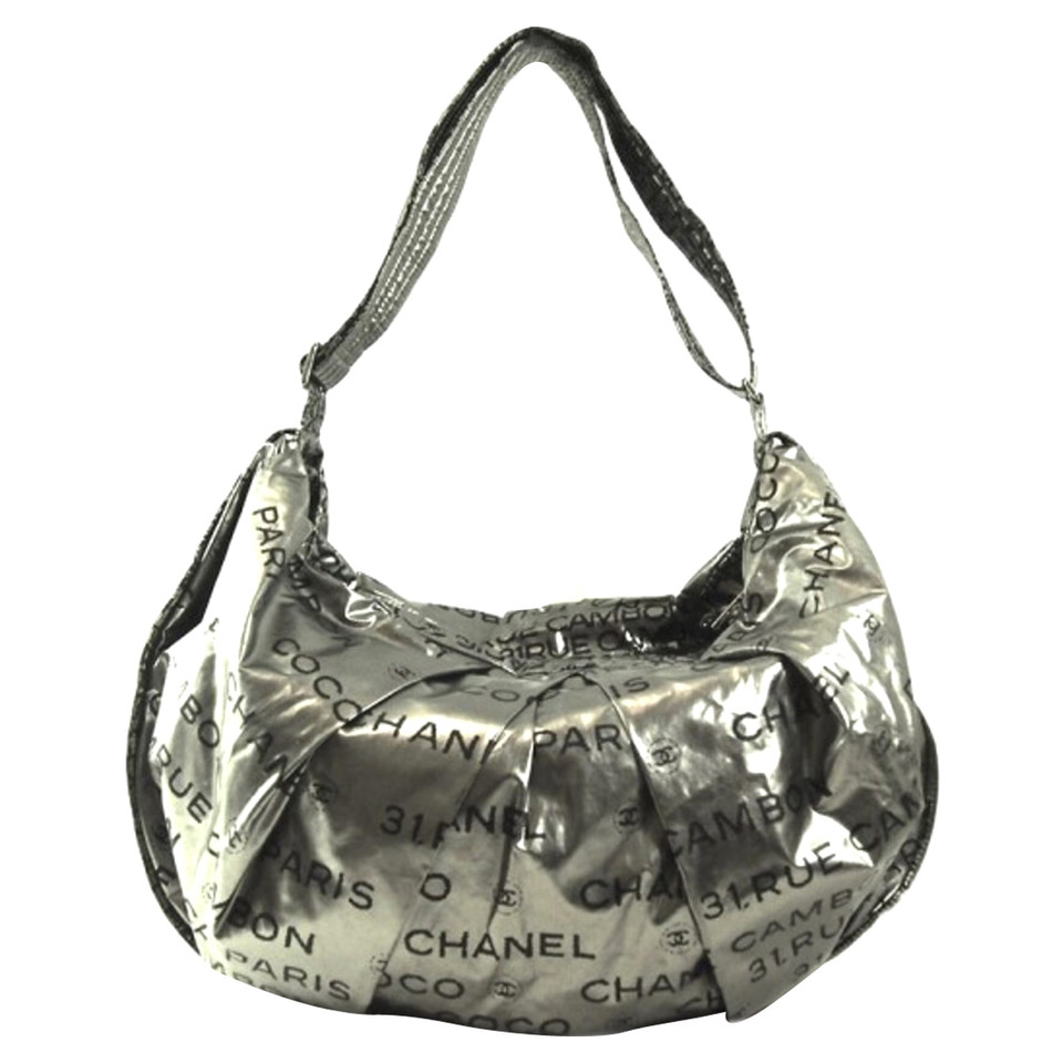Chanel Borsa a tracolla in argento