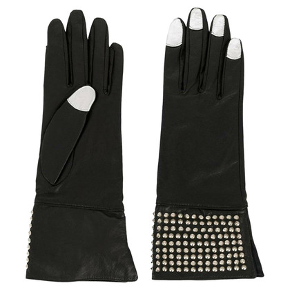 Yohji Yamamoto Handschuhe aus Leder in Schwarz