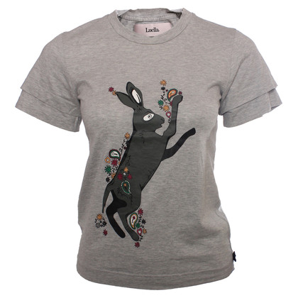 Luella lichtgrijze t-shirt met konijntjesprint