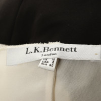 L.K. Bennett Jurk in zwart / wit