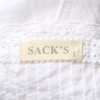 Sack's Top Cotton in White