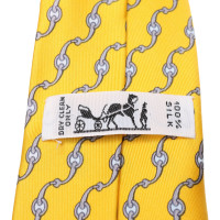 Hermès Krawatte in Gelb