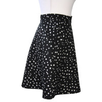 Reiss skirt in black and white