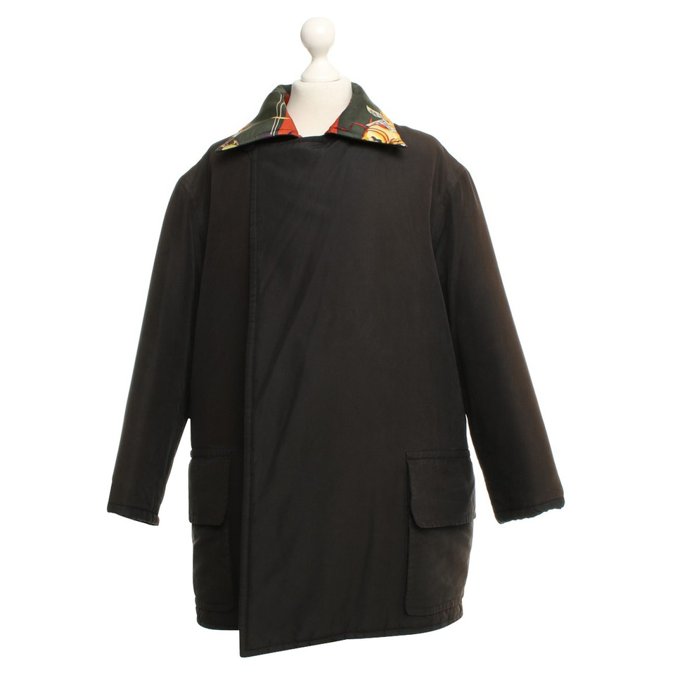 Hermès giacca reversibile di seta