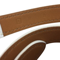 Hermès White Leather Bracelet
