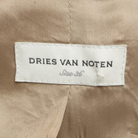 Dries Van Noten Baumwollmantel in Beige