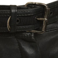 Gianni Versace Pantalon étroit en cuir
