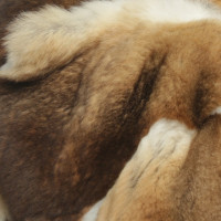 Roberto Cavalli Fur jacket with chiffon details