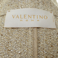 Valentino Garavani Manteau avec laine fantaisie