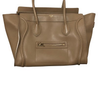 Céline Luggage Leather in Beige