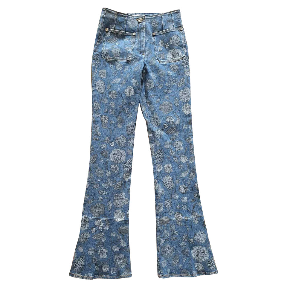 Chanel Jeans aus Jeansstoff in Blau