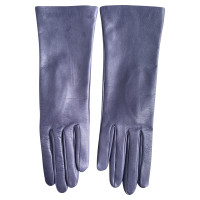 Yves Saint Laurent Handschuhe aus Leder in Violett