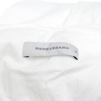 René Lezard Kleid aus Leinen in Weiß