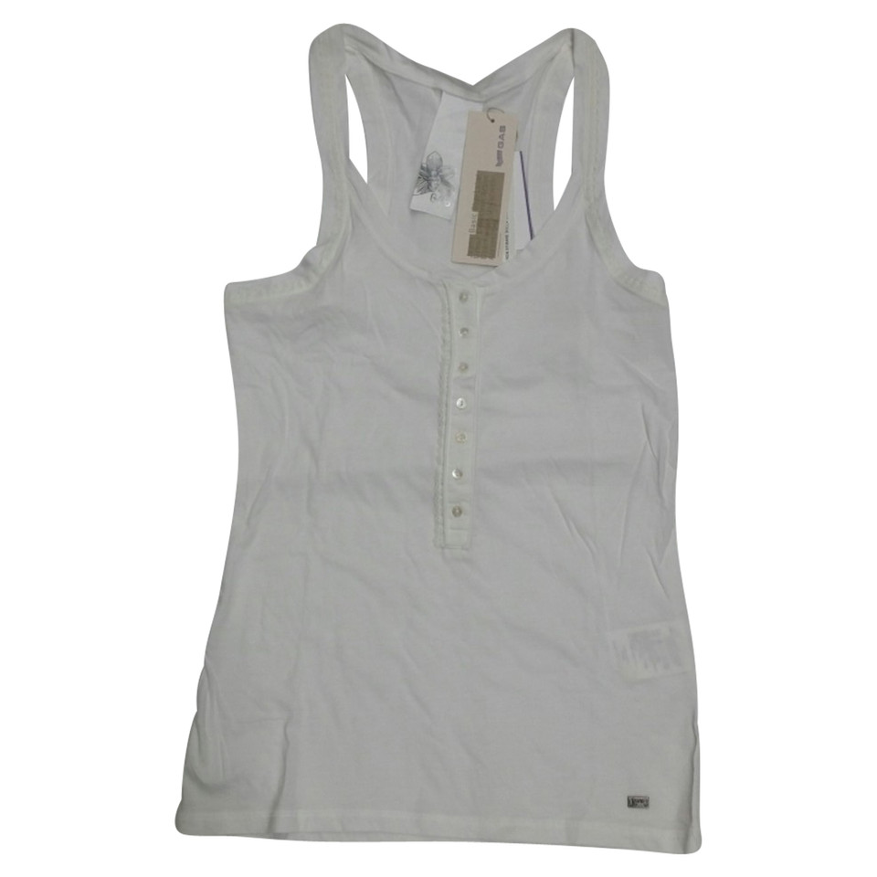 Gas Top Cotton in White