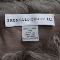Brunello Cucinelli Kraag van Tibet lamsvel