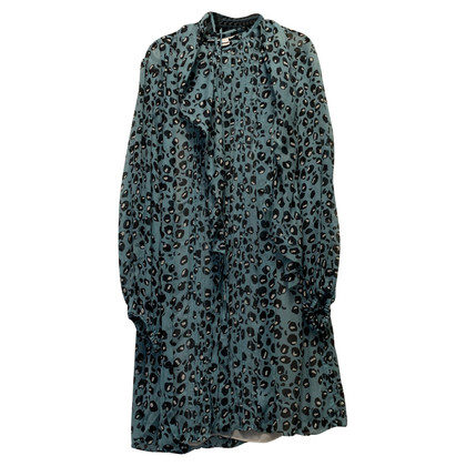 Diane Von Furstenberg Robe en Soie en Turquoise