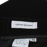 Costume National Samtanzug in Schwarz