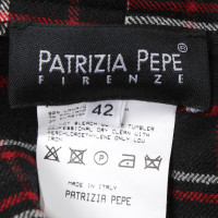 Patrizia Pepe gonna scozzese con pizzo