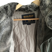 Woolrich Parka verde con finitura in pelliccia