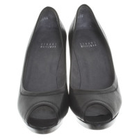 Stuart Weitzman Peep-dita dei piedi in nero