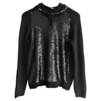 Maje Sequin hooded cardigan