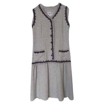 Chanel Kleid aus Viskose in Grau
