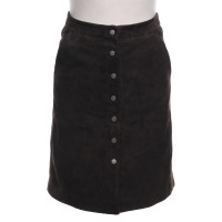 All Saints Uitgegeven rok in suede