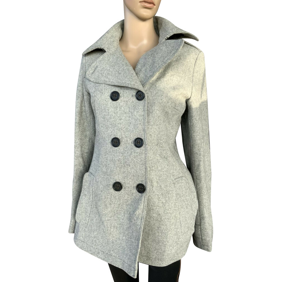 Bruuns Bazaar Jacke/Mantel aus Wolle in Grau