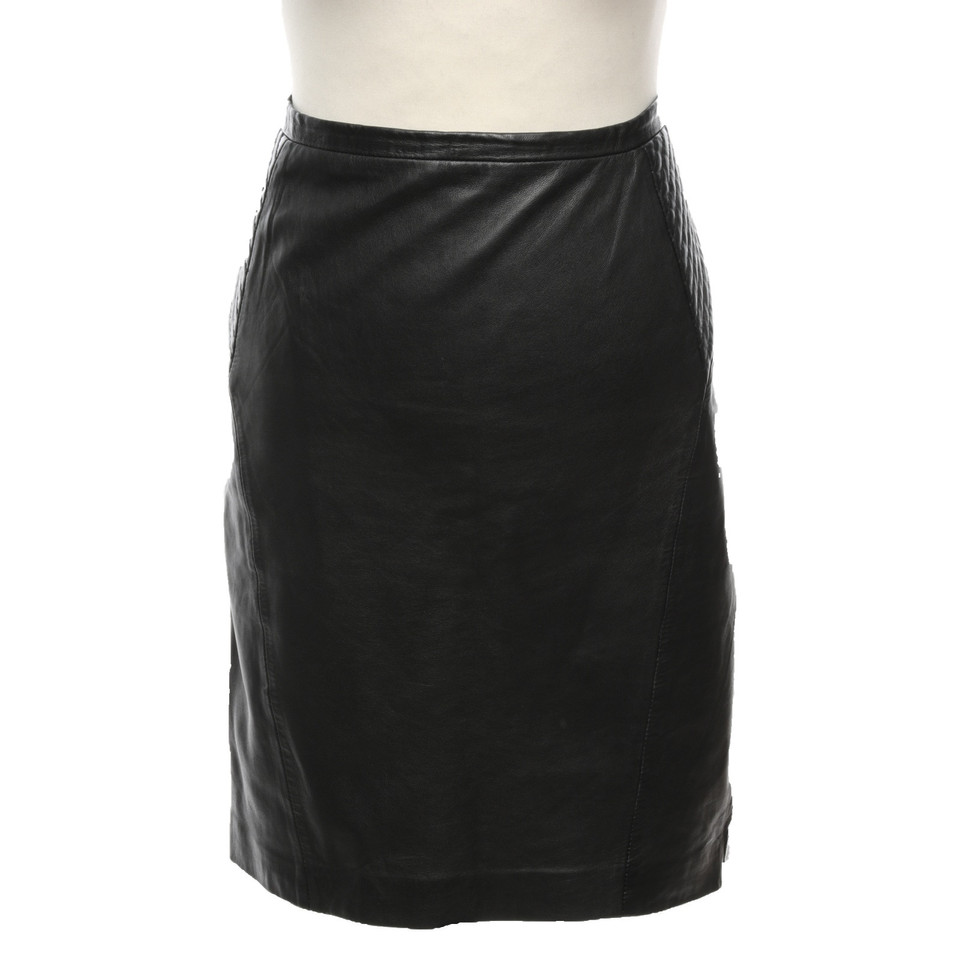 Gerard Darel Skirt Leather in Black