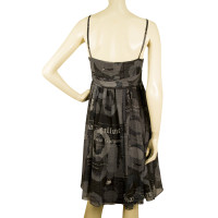 John Galliano zijden jurk met patroon