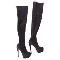 Brian Atwood Boots Suede in Brown