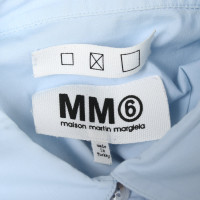 Mm6 By Maison Margiela Oberteil aus Baumwolle in Blau