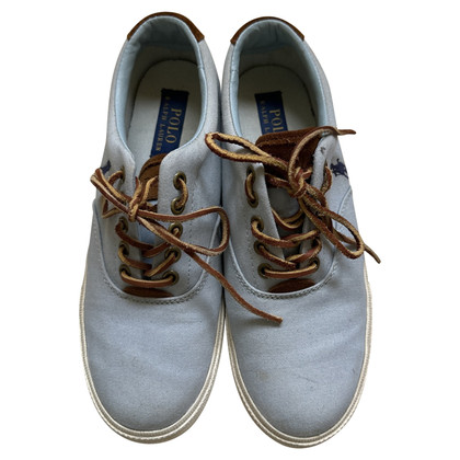 Polo Ralph Lauren Sneaker in Tela in Blu