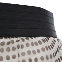 Dkny Silk chiffon skirt with dot pattern