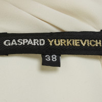 Gaspard Yurkievich Mini jurk in crème kleuren