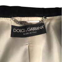 Dolce & Gabbana Schwarze Samtjacke