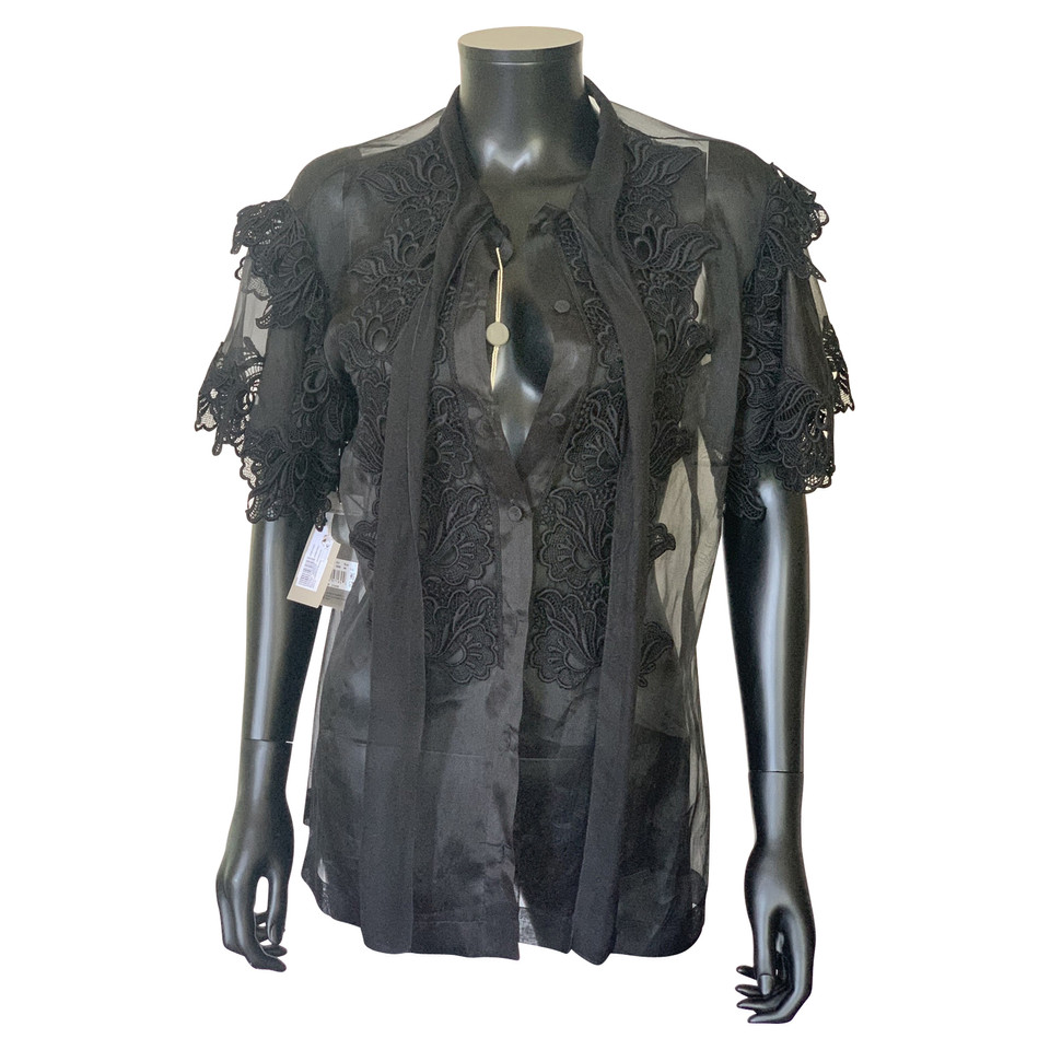 Alberta Ferretti Vest Silk in Black