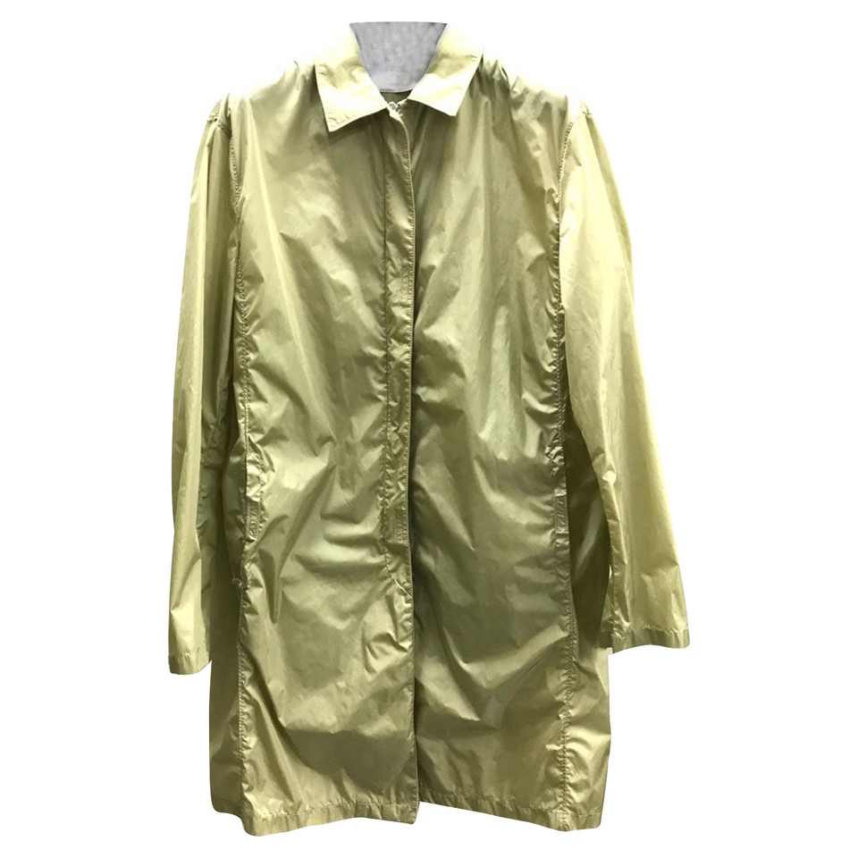Prada Jacket/Coat Viscose in Gold