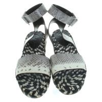 Proenza Schouler zwart/wit sandalen