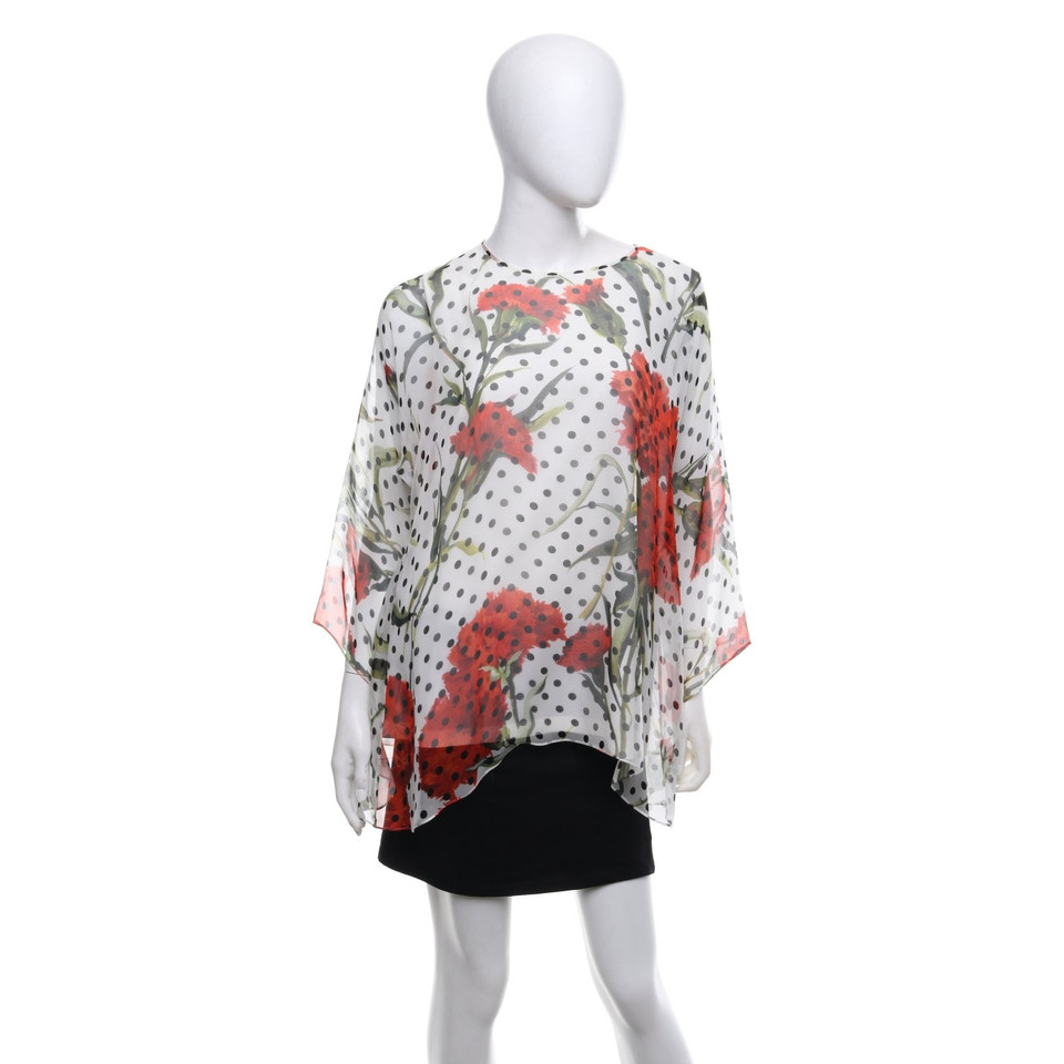 Dolce & Gabbana Silk blouse with pattern