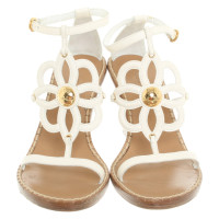 Louis Vuitton Wedges Leather in Cream