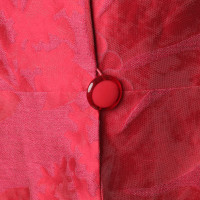 Armani Collezioni Bouclé jas in rood