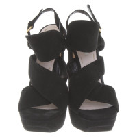 Miu Miu Black platform sandals