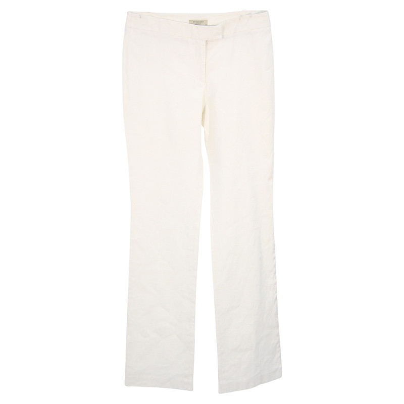 burberry pants white