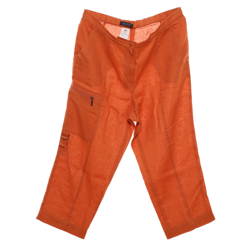 Elena Mirò Trousers Linen in Orange