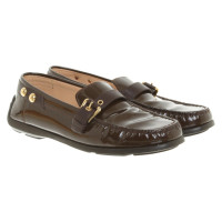 Louis Vuitton Slippers/Ballerinas Patent leather in Brown