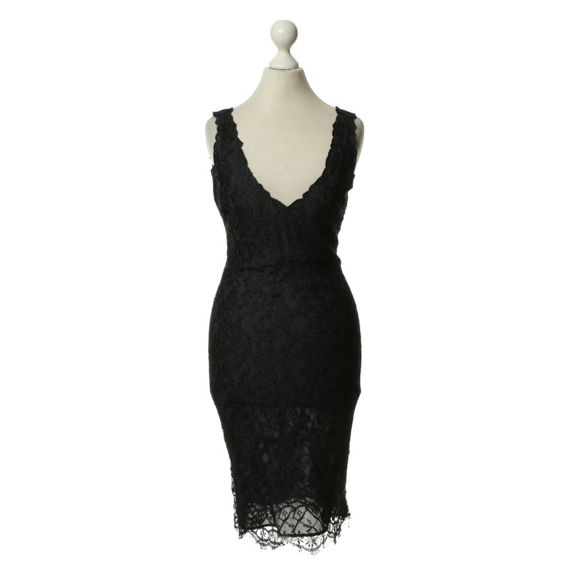 Red Valentino Dark blue lace party dress