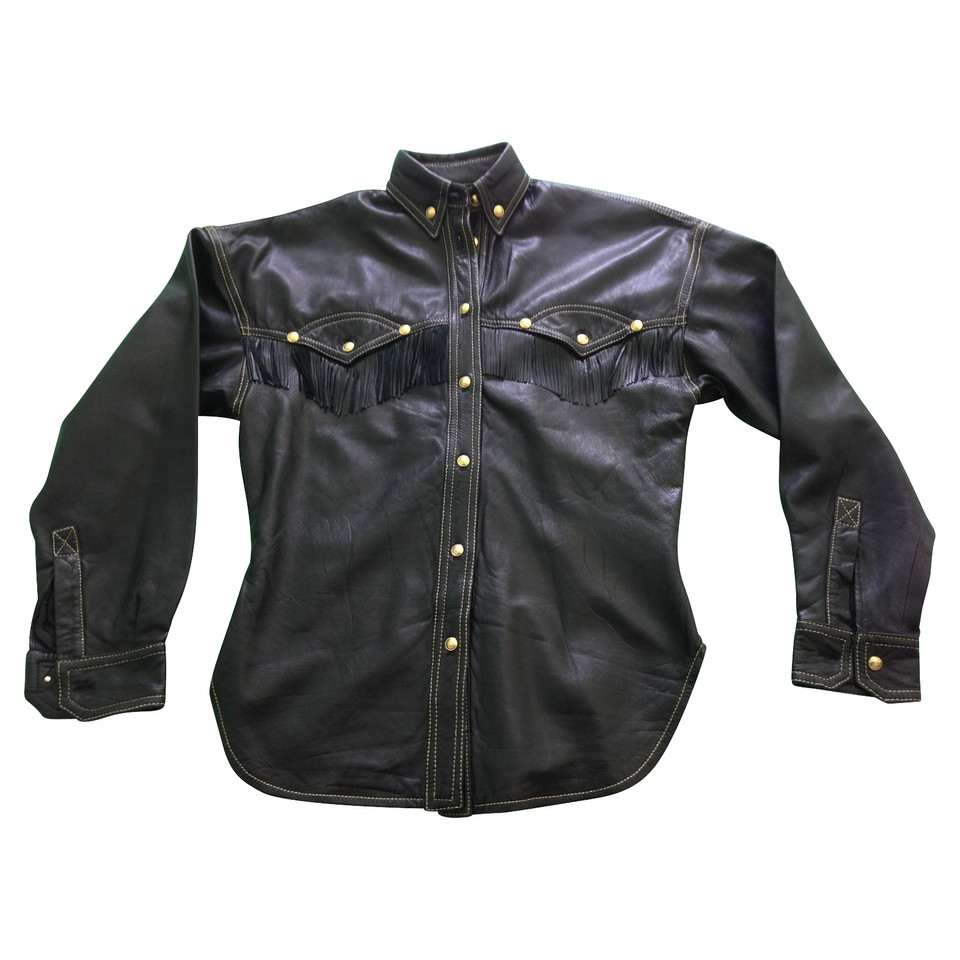 Gianni Versace leather blouse
